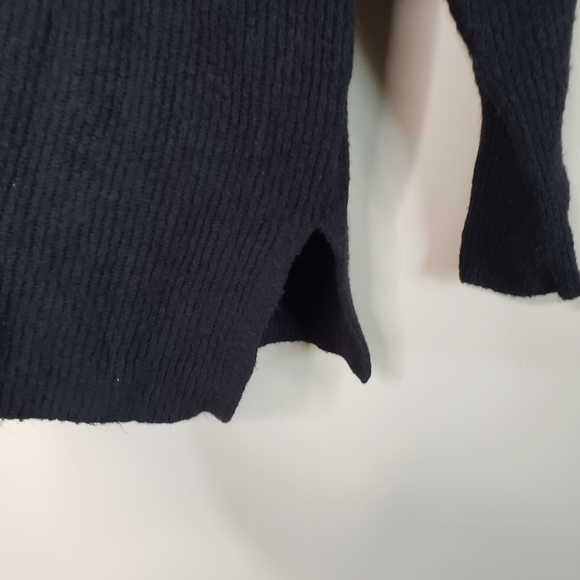 Halogen cozy v neck tunic sweater in black M - Picture 5 of 7